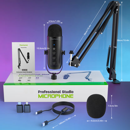 Professional Streaming & Podcast Studio Mic Kit