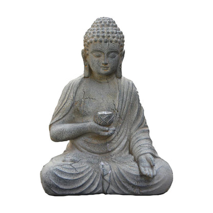 Solar Garden Buddha Sculpture