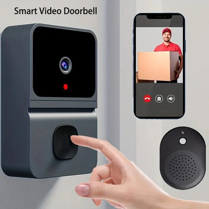 WIFI Security Camera Doorbell with Night Vision & Intercom