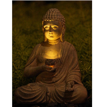 Solar Garden Buddha Sculpture